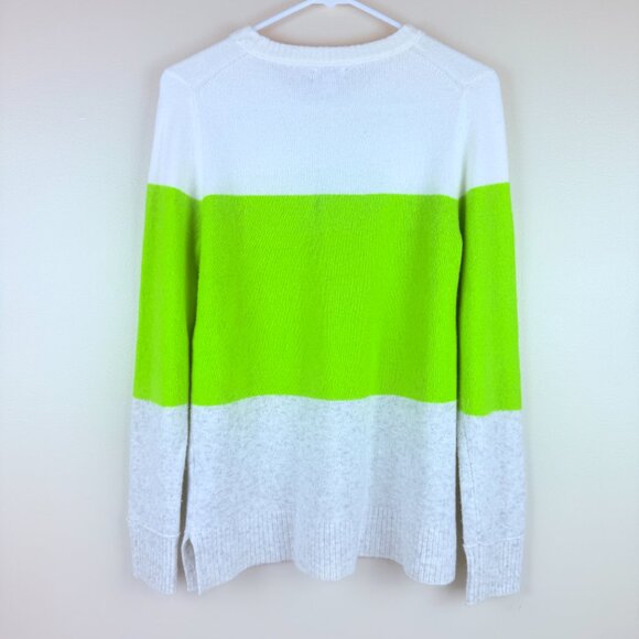 J.Crew Colorblock Crewneck Soft Yarn Sweater Size S - Picture 2 of 9